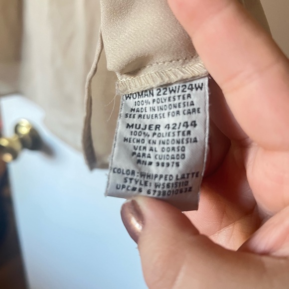 Elegant Beige Sheer Top ( read description ) - Picture 5 of 5